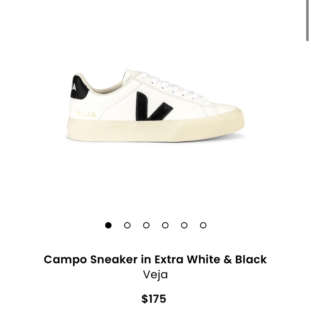 Veja Campo Sneakers in White and Black